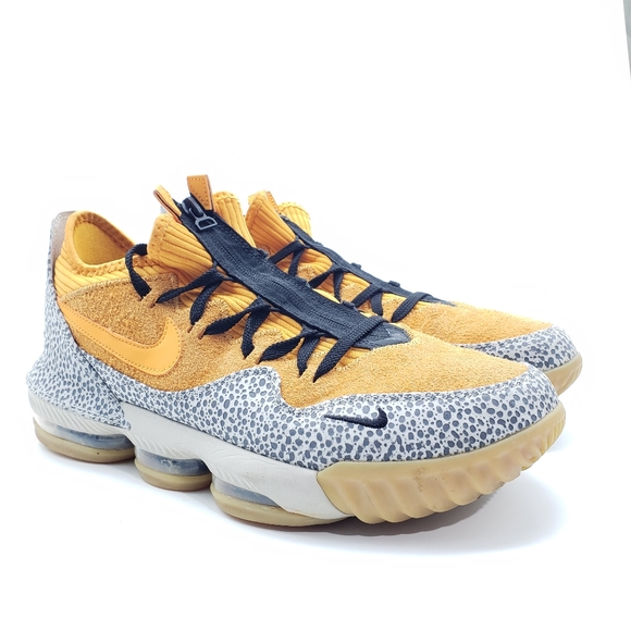 Size 12 - Mens Nike LeBron 16 Low x Atmos Safari 2019 PreOwned without box - Picture 5 of 9